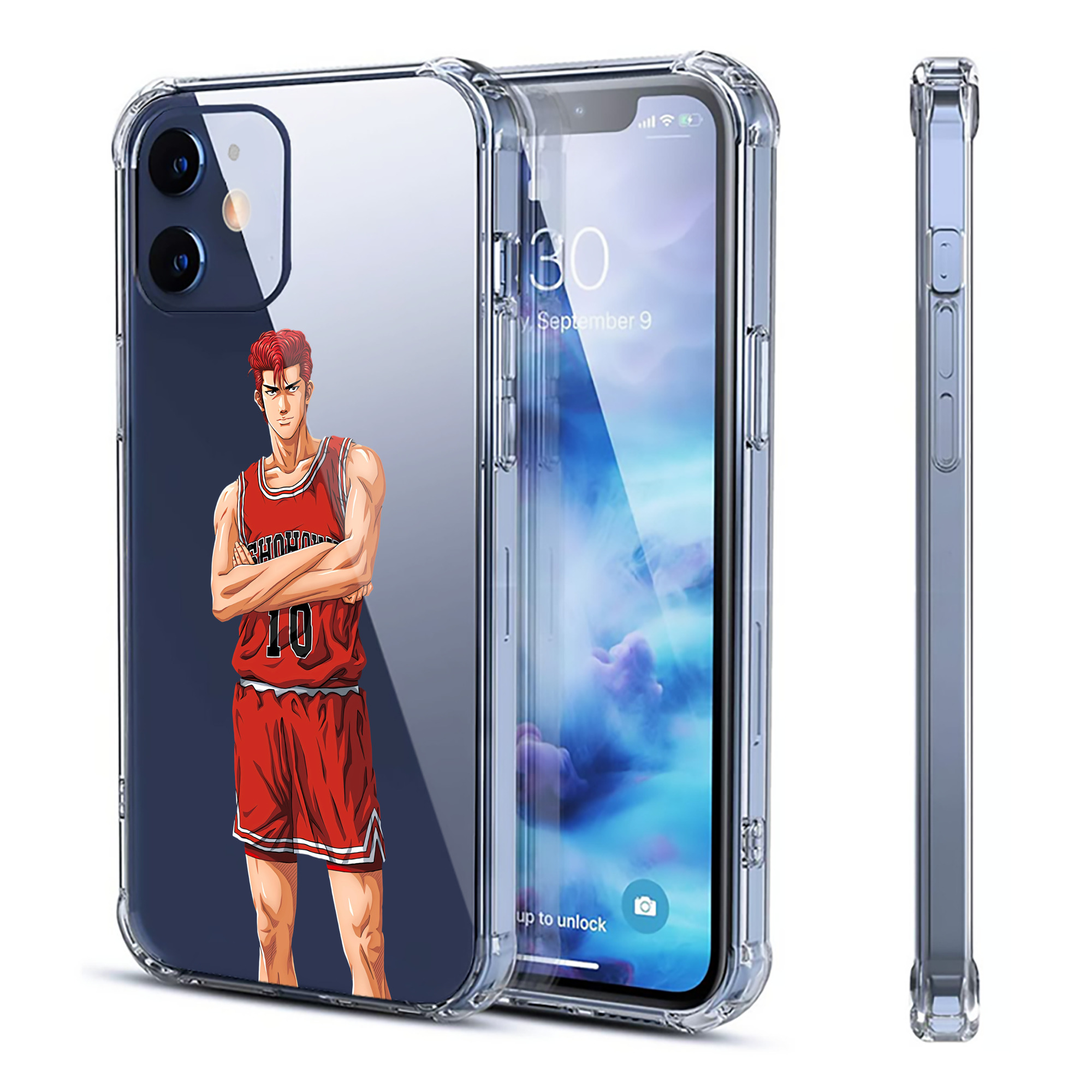 （画像用） SLAM DUNK／スラムダンク 【iPhone 12シリーズ対応】透明スマホケース（クリアソフトケース）